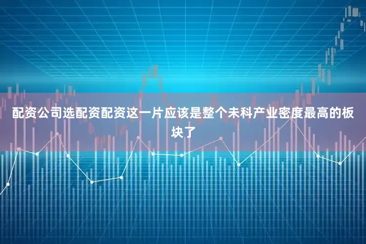 配资公司选配资配资这一片应该是整个未科产业密度最高的板块了