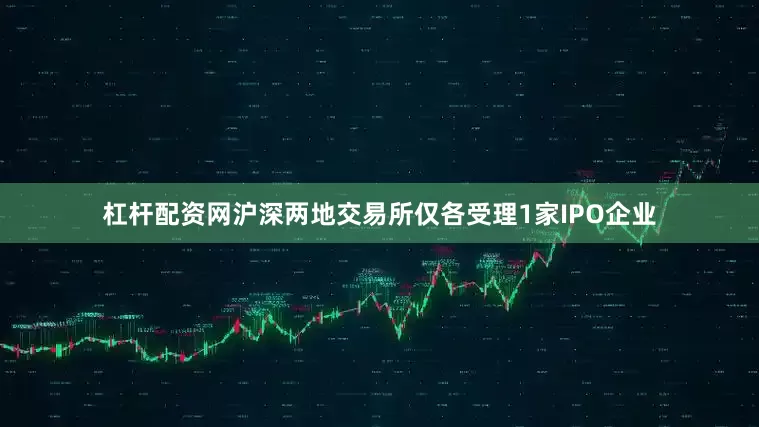 杠杆配资网沪深两地交易所仅各受理1家IPO企业